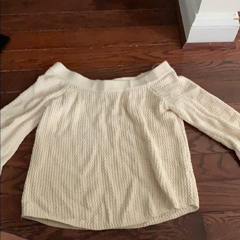 Off the shoulder sweater